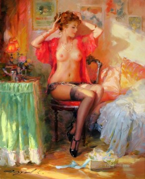 Beautiful Girl KR 002 Impressionist nude Oil Paintings